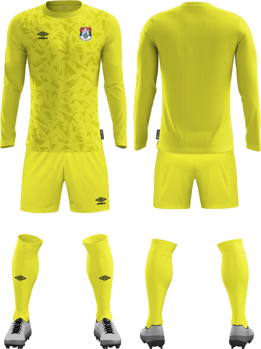 White City SC Mens Goalkeeper Jersey 2 off Yellow and Orange