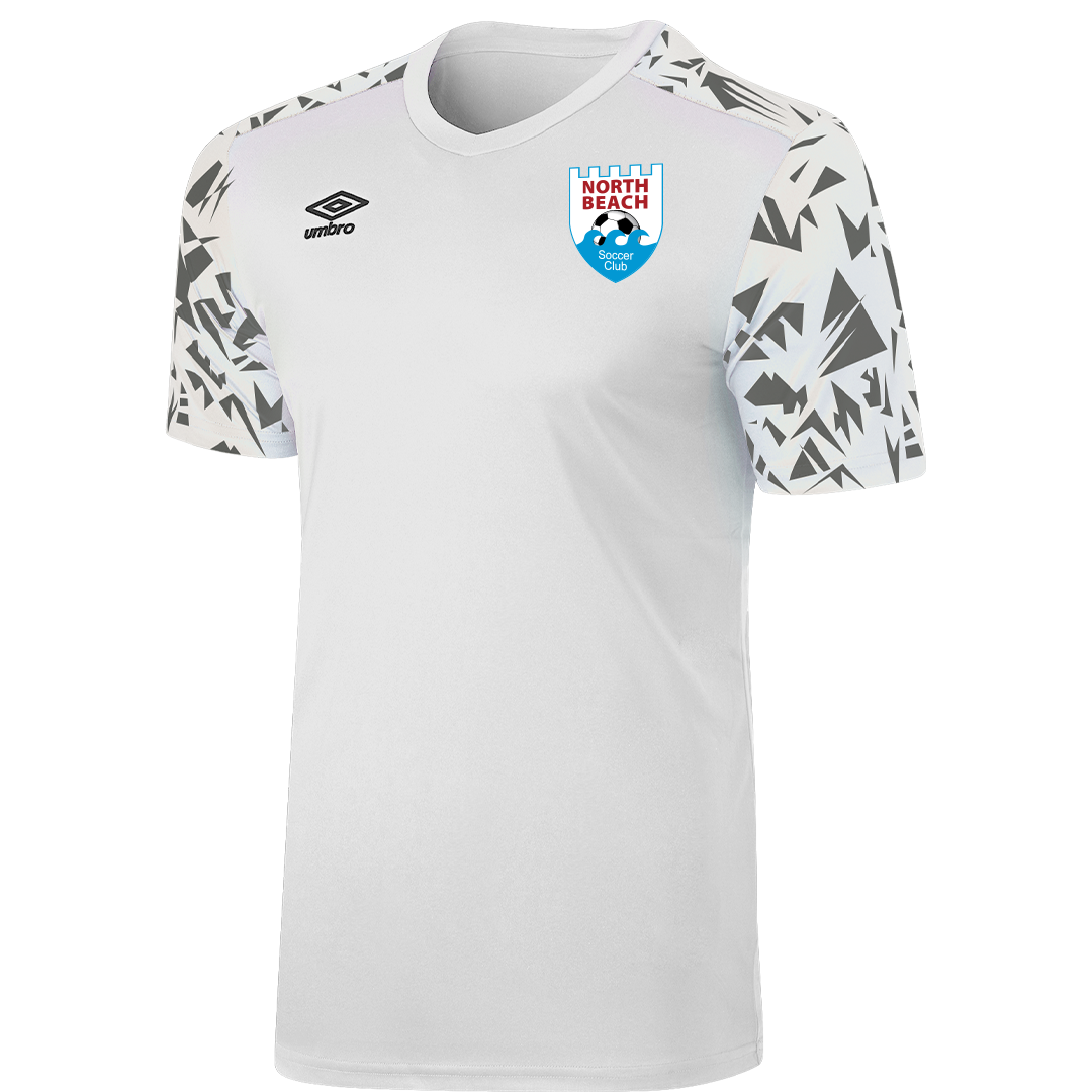 North Beach Soccer Club Scatter Jersey White