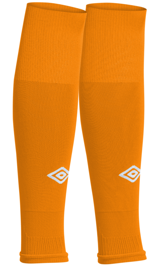 Blacktown Spartans Footless Socks Orange and Black