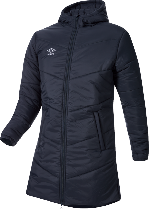 UMBRO Clearance- Navy Long Padded Coaches Jacket