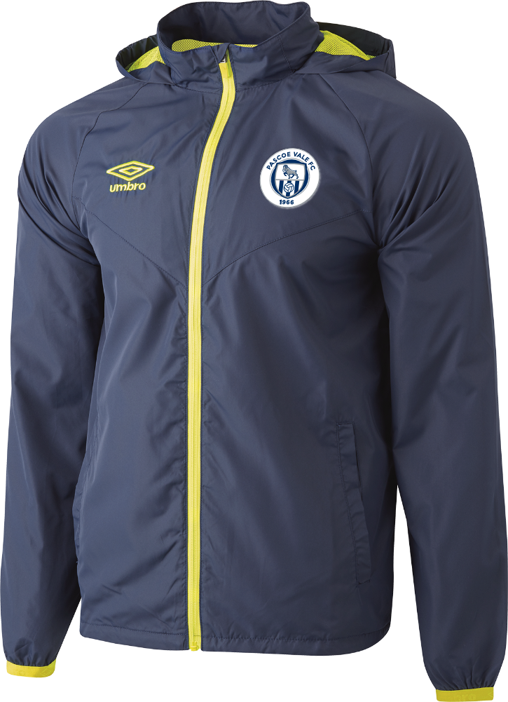 PVFC Elite Shower Jacket Navy/Fluro