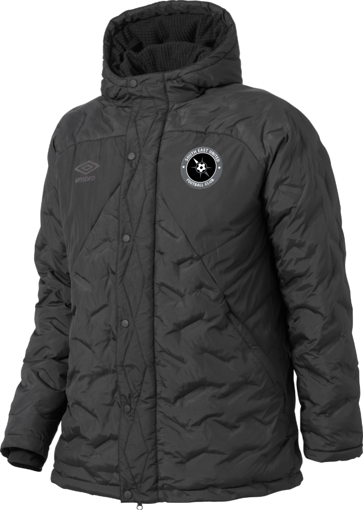 South East United FC Insulated Padded Jacket Black