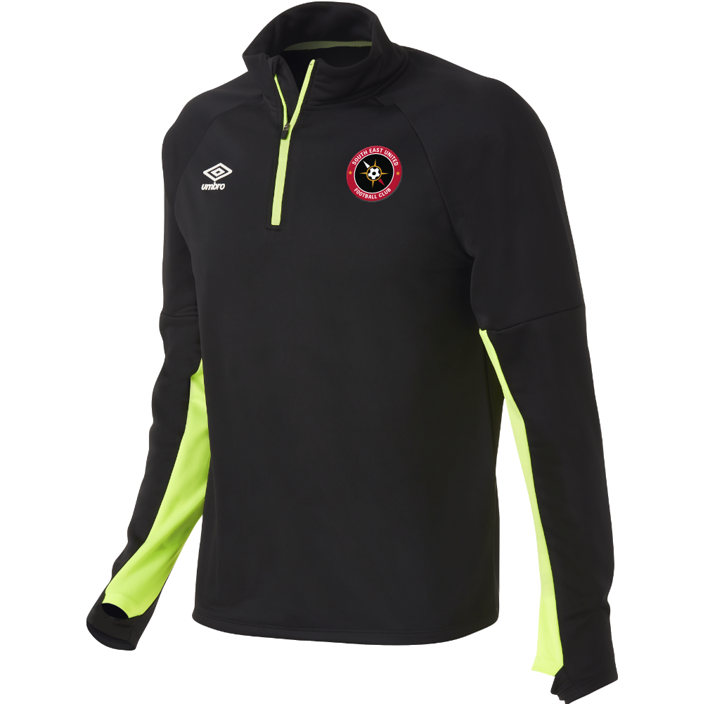 South East United FC Stadium QTR Zip - Black