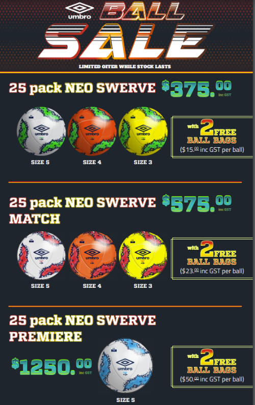 UMBRO Neo Precision 25 Balls Plus 2 FREE Ball Holders Pro