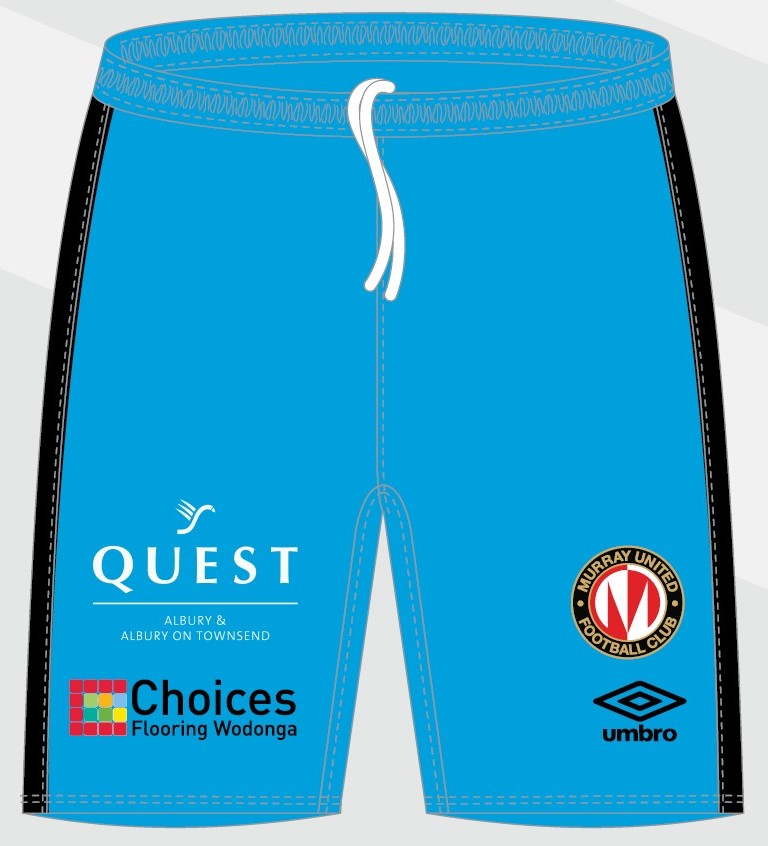 Murray United FC Playing Shorts - Blue - PURCHASE FROM CLUB