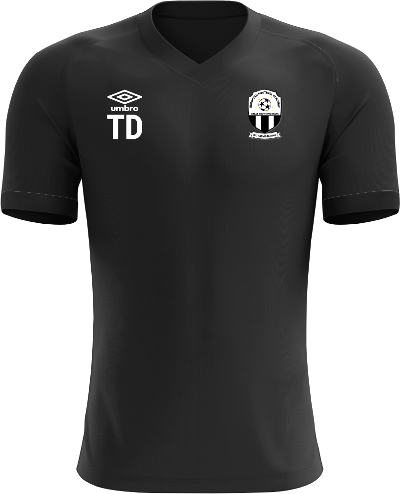 European Football Academy Jersey Black