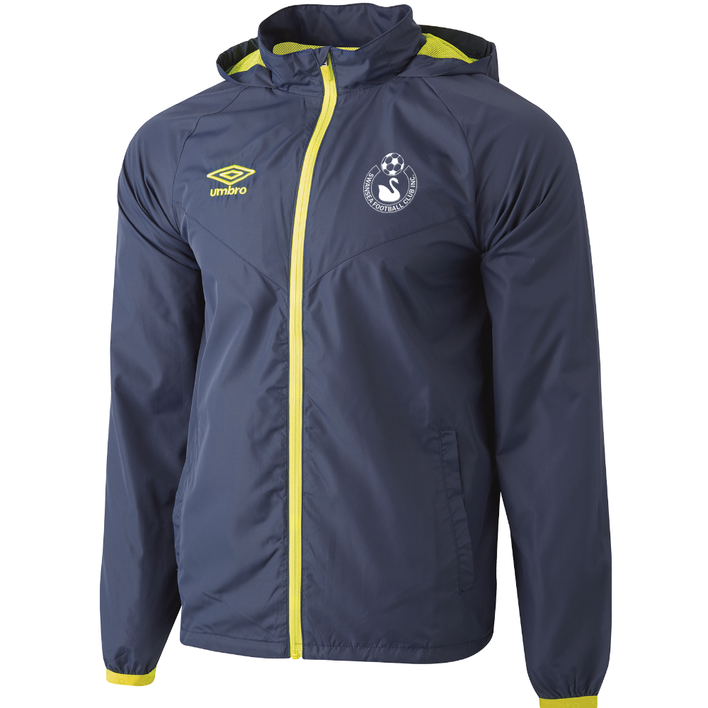 Swansea FC  Shower Jacket Navy/Fluro