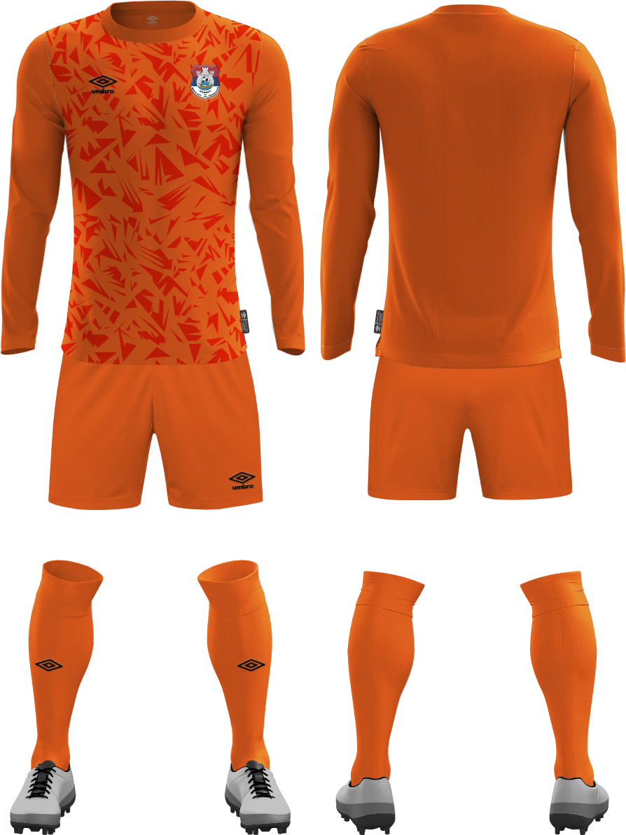 White City SC Mens Goalkeeper Jersey 2 off Yellow and Orange