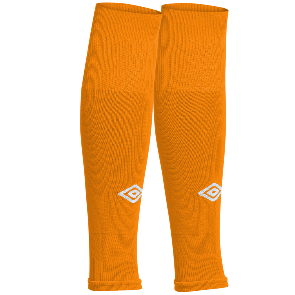 Blacktown Spartans Footless Socks Orange and Black