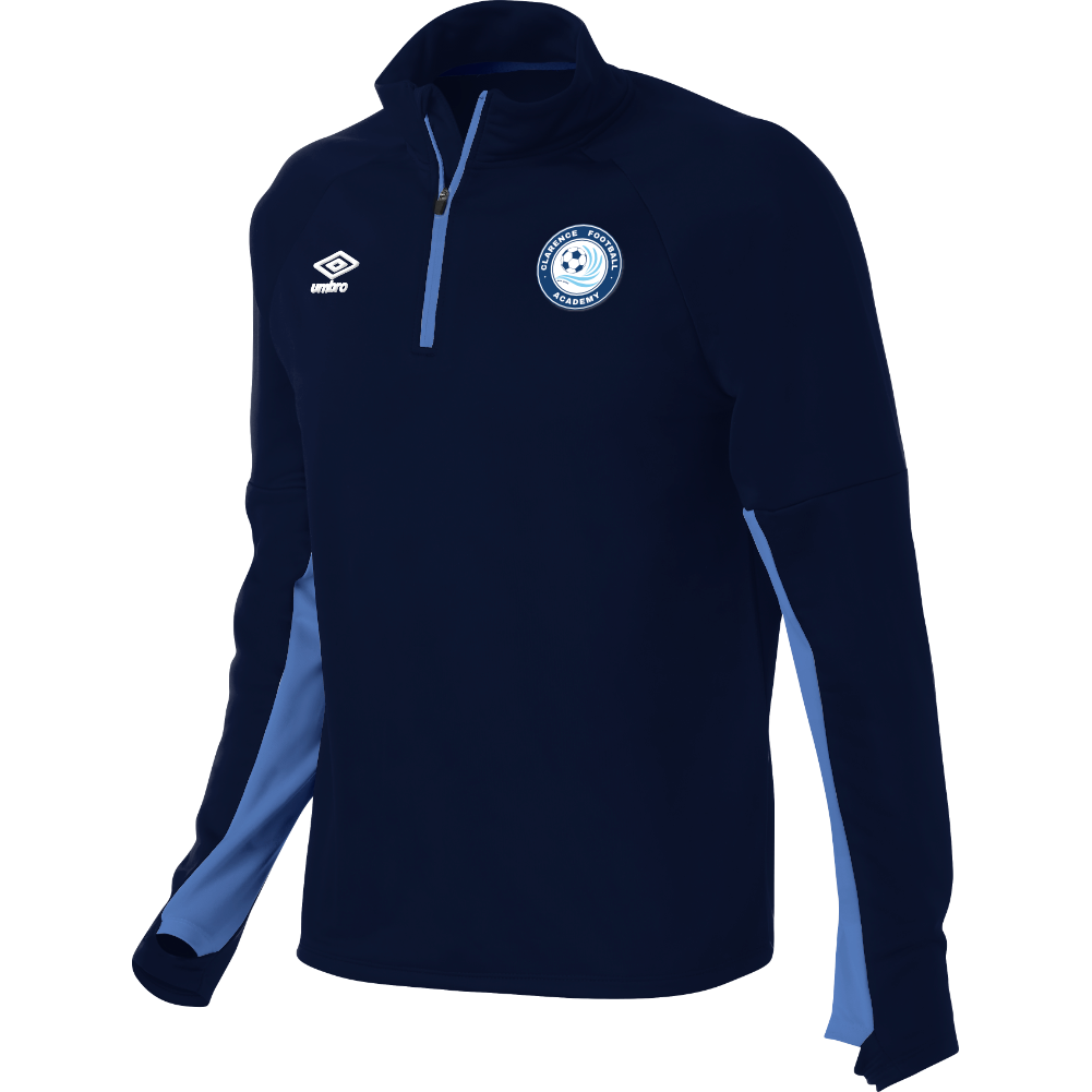 Clarence Football Academy Stadium QTR Zip Navy
