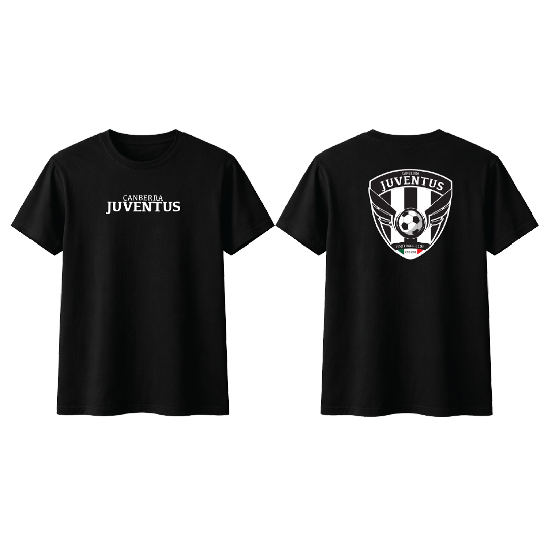 Canberra Juventus Cotton Tee Black