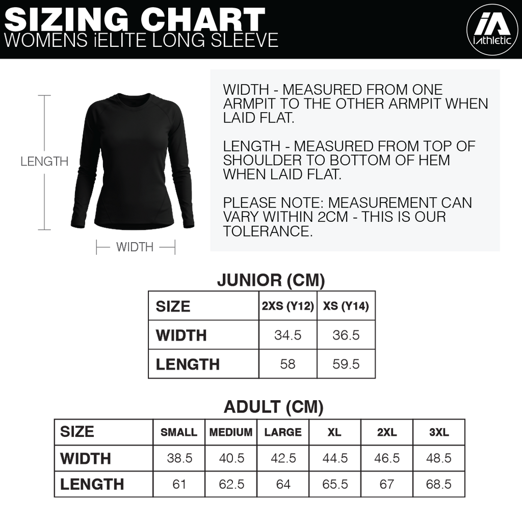 iAthletic iElite Womens Long Sleeve Top - Orange