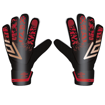 North Companions UMBRO Neo Club Glove Black/Gold/Fire Whirl