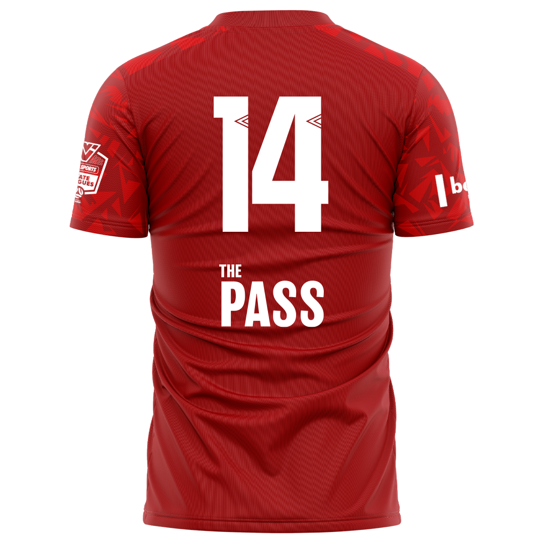 Senior Ashburton Scatter Velocity Red Jersey- Sponsor Logos