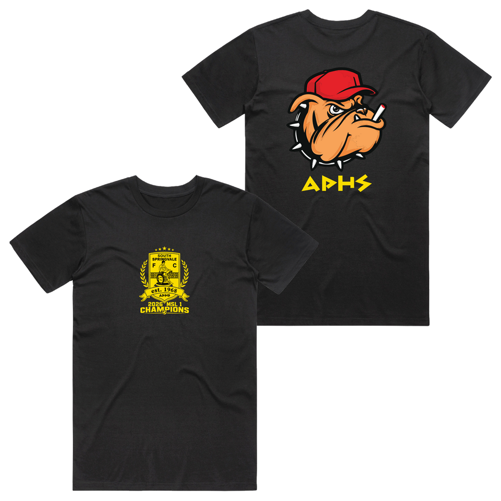 South Springvale Champions Cotton Tee Black