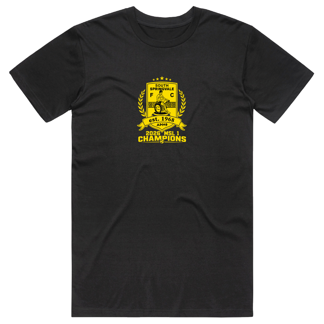 South Springvale Champions Cotton Tee Black
