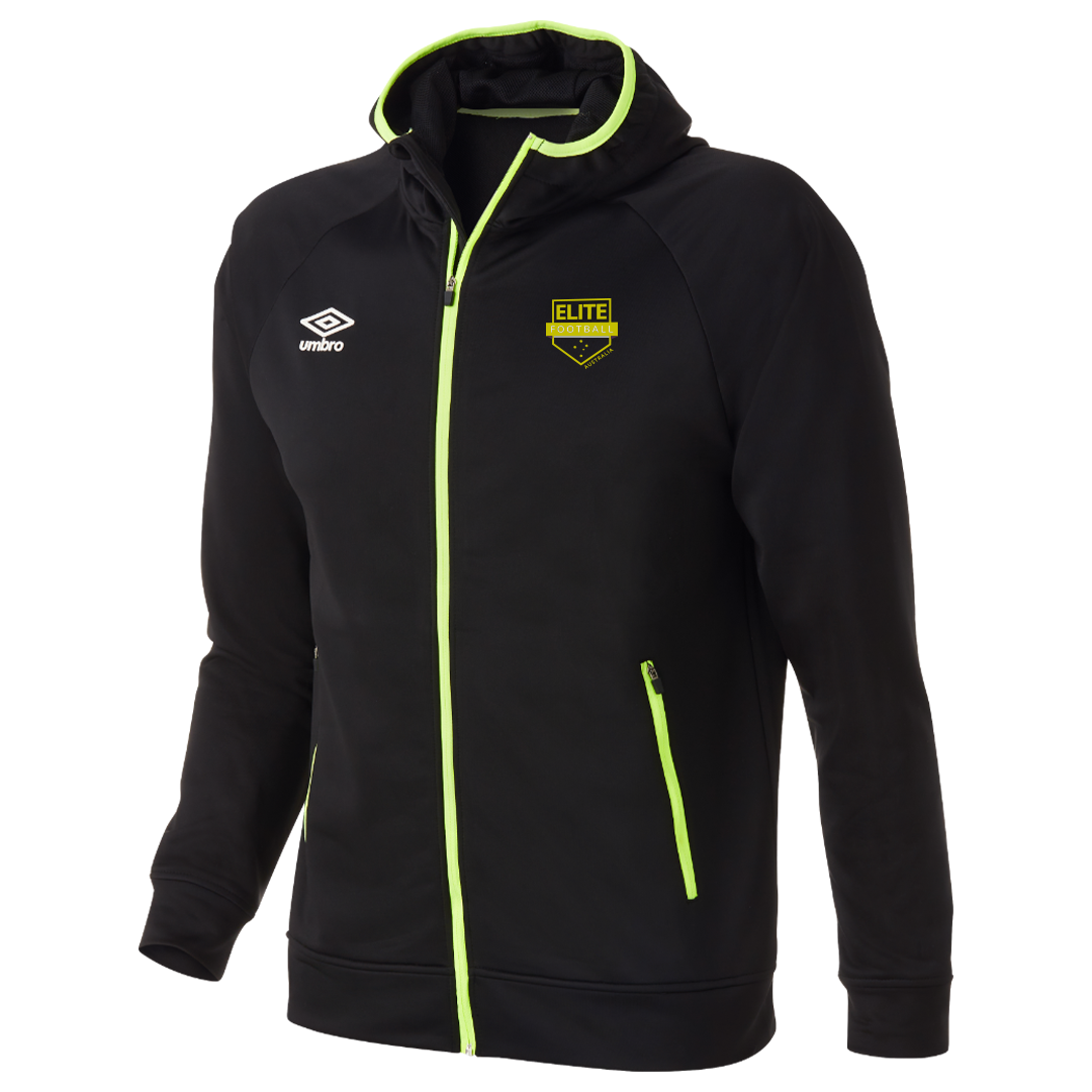 Elite Football Stadium Hooded Jacket Black