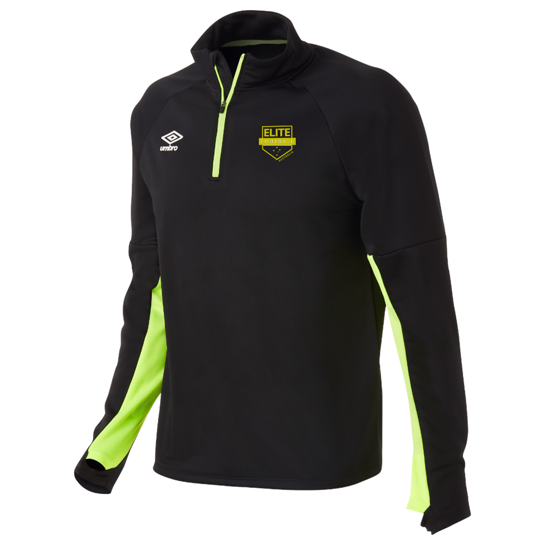 Elite Football Stadium QTR Zip Black