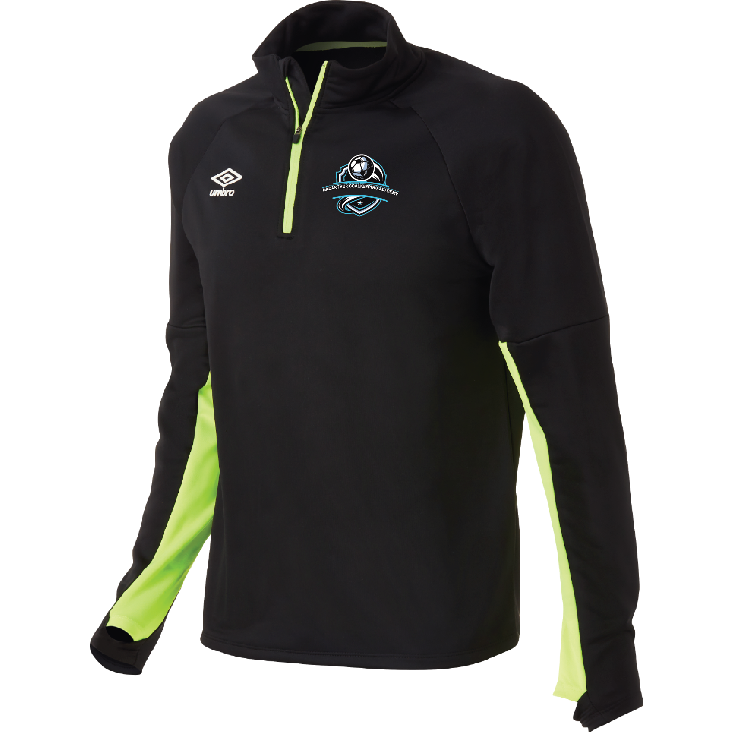 Macarthur GK Academy Stadium QTR Zip  Black