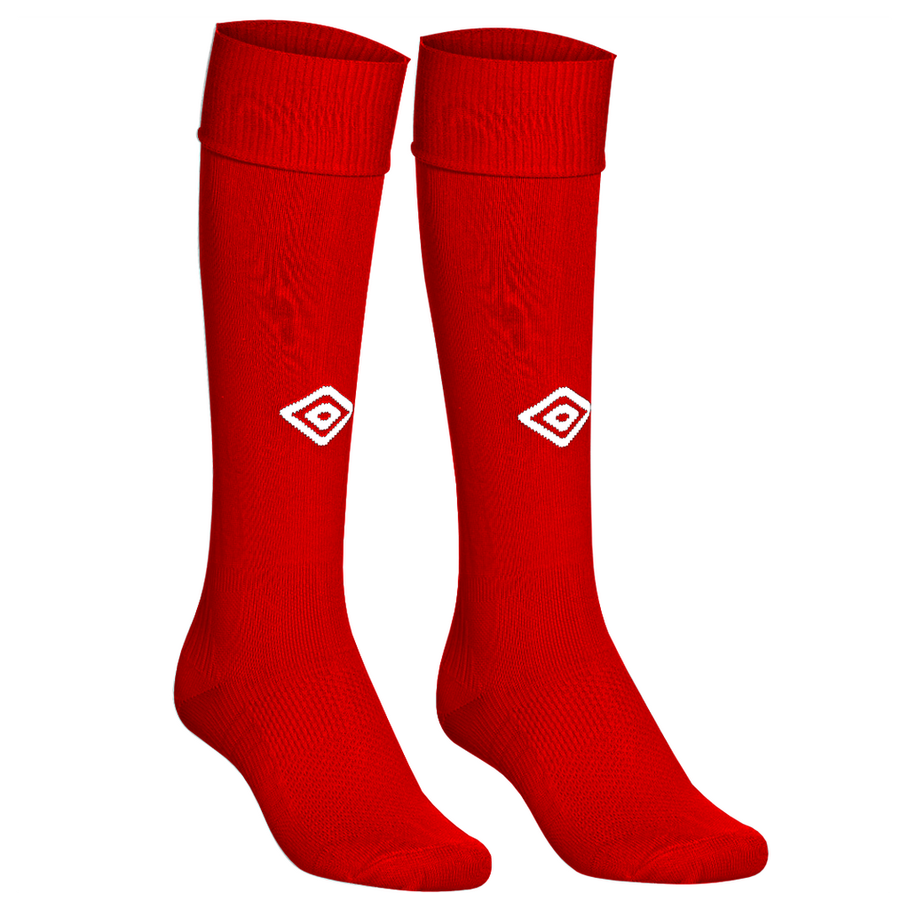Murray United FC  Sock Selection- Footless or Normal Murray Red