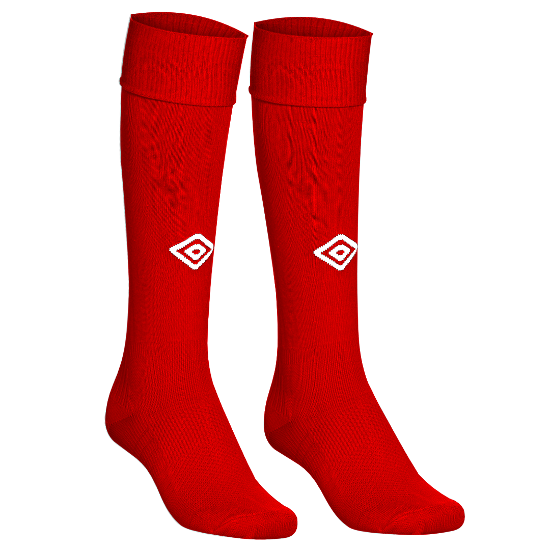 Murray United FC  Sock Selection- Footless or Normal Murray Red