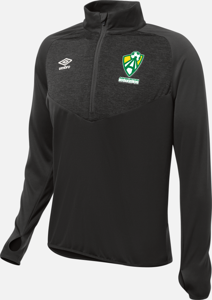 Ashburton United Elite Half Zip - Players BLACK