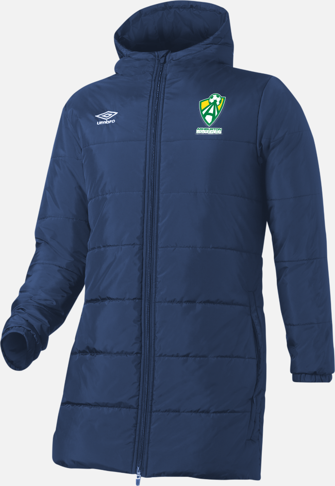 Ashburton United Long Padded Jacket 2.0 - Staff Navy